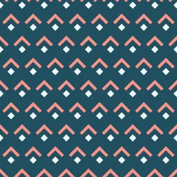 Seamless pattern with geometric shapes Stock Illustration