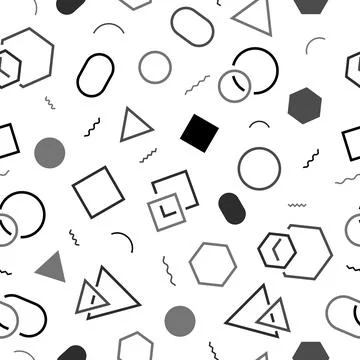 Seamless pattern with geometric shapes. Stock Illustration