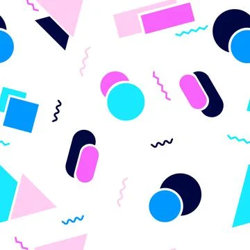 Seamless pattern with geometric shapes. Stock Illustration