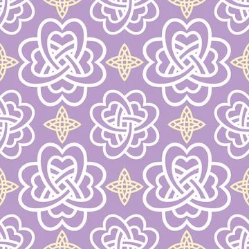 Seamless pattern with geometric shapes Stock Illustration