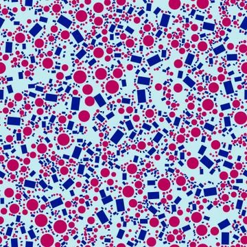 Seamless pattern with geometric shapes on a light background. Stock Illustration