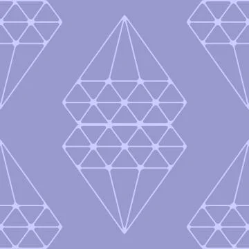 Seamless pattern of geometric shapes. Sacred geometry abstract symbols. Alche Stock Illustration