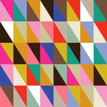 Seamless pattern of geometric shapes. Triangle background. Stock Illustration