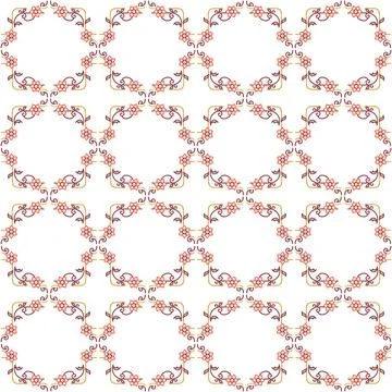 Seamless pattern with geometric shapes, vector illustration Stock Illustration