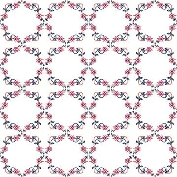 Seamless pattern with geometric shapes, vector illustration Stock-Illustration