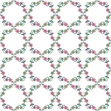Seamless pattern with geometric shapes, vector illustration Stock Illustration