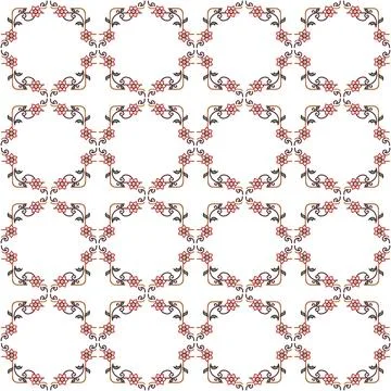 Seamless pattern with geometric shapes, vector illustration Stock Illustration