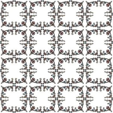 Seamless pattern with geometric shapes, vector illustration Stock Illustration