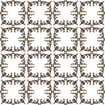 Seamless pattern with geometric shapes, vector illustration Stock Illustration
