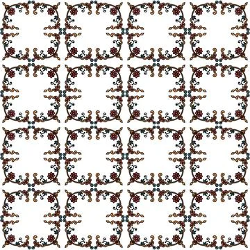 Seamless pattern with geometric shapes, vector illustration Stock Illustration