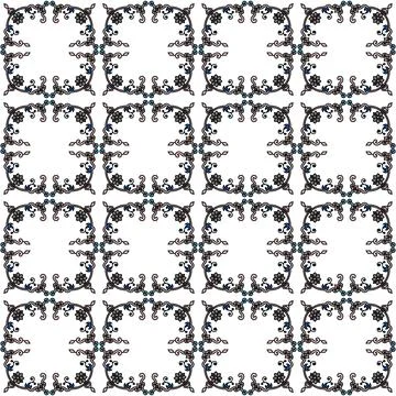Seamless pattern with geometric shapes, vector illustration Stock Illustration
