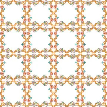 Seamless pattern with geometric shapes, vector illustration Stock Illustration