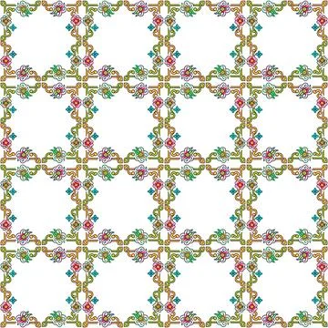 Seamless pattern with geometric shapes, vector illustration Stock-Illustration