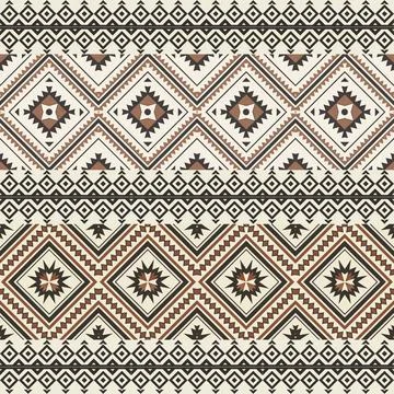 Seamless pattern with geometric shapes, vector illustration Stock Illustration