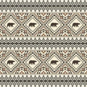 Seamless pattern with geometric shapes, vector illustration Stock Illustration