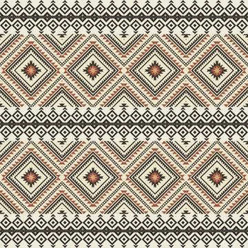 Seamless pattern with geometric shapes, vector illustration Stock Illustration