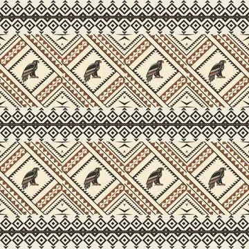 Seamless pattern with geometric shapes, vector illustration Stock Illustration