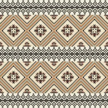 Seamless pattern with geometric shapes, vector illustration Stock Illustration