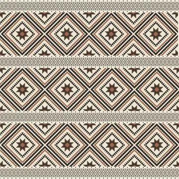 Seamless pattern with geometric shapes, vector illustration Stock Illustration