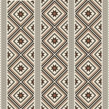 Seamless pattern with geometric shapes, vector illustration Stock Illustration
