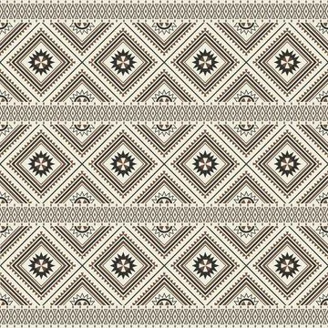 Seamless pattern with geometric shapes, vector illustration Stock Illustration