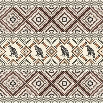 Seamless pattern with geometric shapes, vector illustration Stock Illustration
