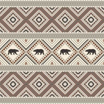 Seamless pattern with geometric shapes, vector illustration Stock Illustration