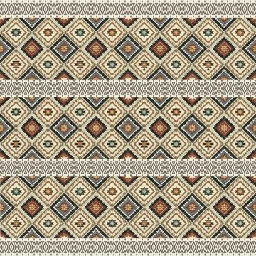 Seamless pattern with geometric shapes, vector illustration Stock Illustration