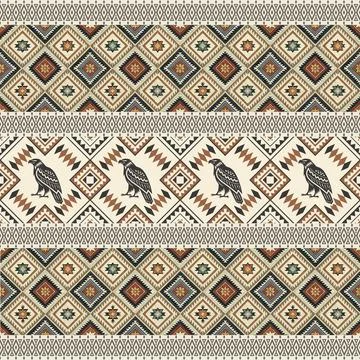 Seamless pattern with geometric shapes, vector illustration Stock Illustration