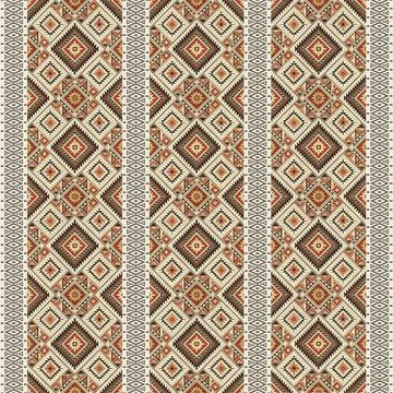 Seamless pattern with geometric shapes, vector illustration Stock Illustration