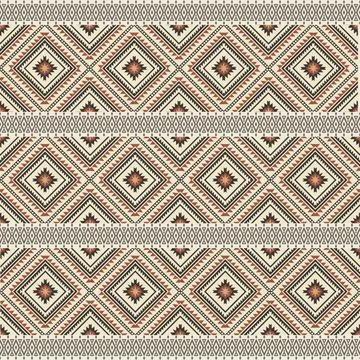 Seamless pattern with geometric shapes, vector illustration Stock Illustration