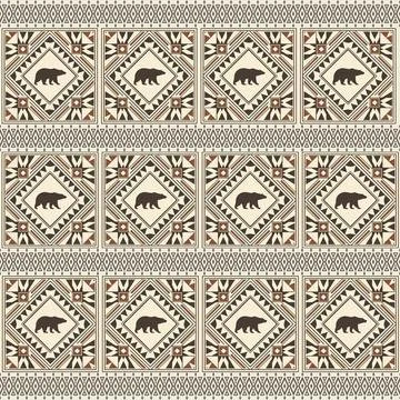 Seamless pattern with geometric shapes, vector illustration Stock Illustration