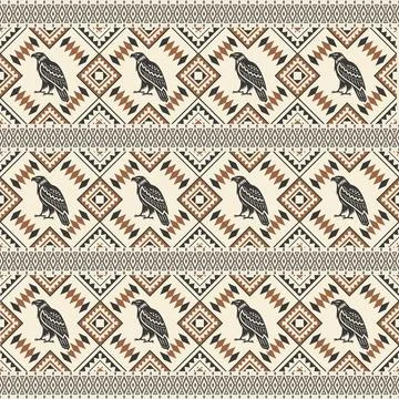 Seamless pattern with geometric shapes, vector illustration Stock Illustration