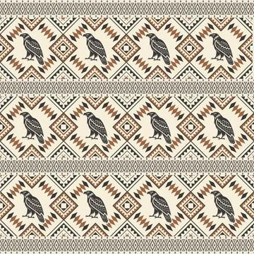 Seamless pattern with geometric shapes, vector illustration Stock Illustration