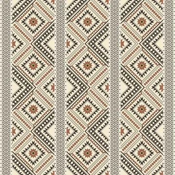 Seamless pattern with geometric shapes, vector illustration Stock Illustration