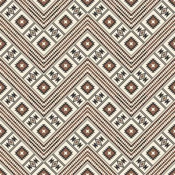 Seamless pattern with geometric shapes, vector illustration Stock Illustration