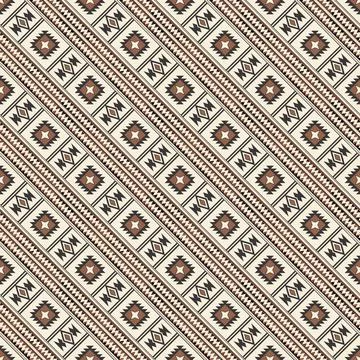 Seamless pattern with geometric shapes, vector illustration Stock Illustration