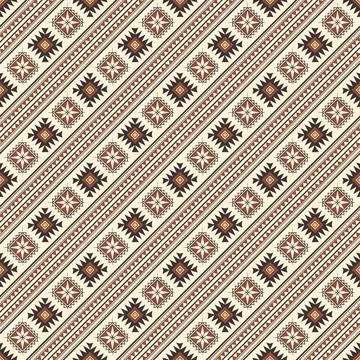 Seamless pattern with geometric shapes, vector illustration Stock Illustration