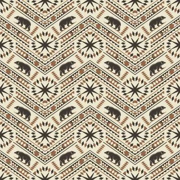 Seamless pattern with geometric shapes, vector illustration Stock Illustration