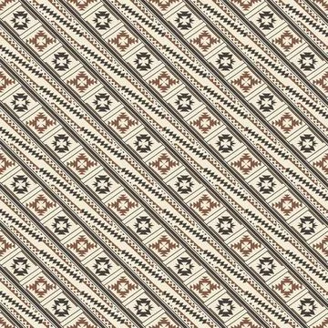 Seamless pattern with geometric shapes, vector illustration Stock Illustration