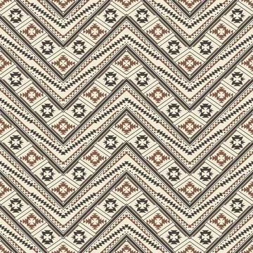 Seamless pattern with geometric shapes, vector illustration Stock Illustration