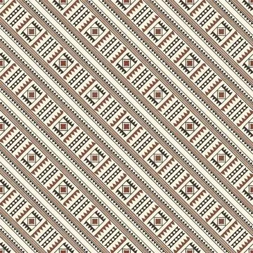 Seamless pattern with geometric shapes, vector illustration Stock Illustration