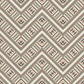 Seamless pattern with geometric shapes, vector illustration Stock Illustration
