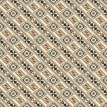 Seamless pattern with geometric shapes, vector illustration Stock Illustration