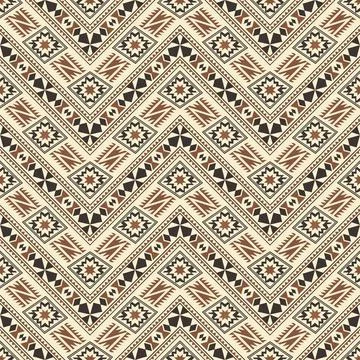 Seamless pattern with geometric shapes, vector illustration Stock Illustration