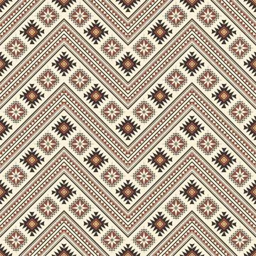 Seamless pattern with geometric shapes, vector illustration Stock Illustration