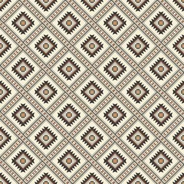 Seamless pattern with geometric shapes, vector illustration Stock Illustration