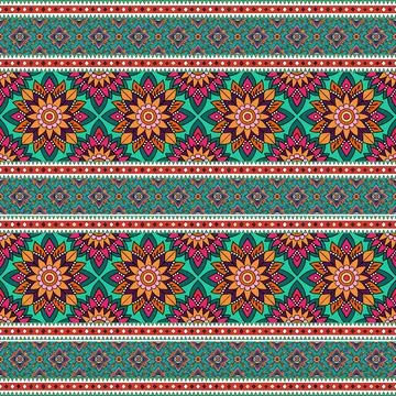 Seamless pattern with geometric shapes, vector illustration Stock Illustration