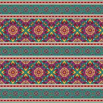 Seamless pattern with geometric shapes, vector illustration Stock Illustration