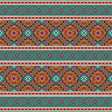 Seamless pattern with geometric shapes, vector illustration Stock Illustration